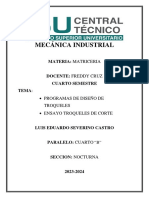 Programas de Diseño y Ensayo.