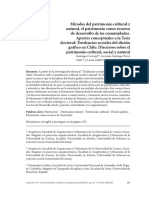 Miradas Del Patrimonio Cultural y Natural, El Patrimonio Como Desarrollo de Las Comunidades