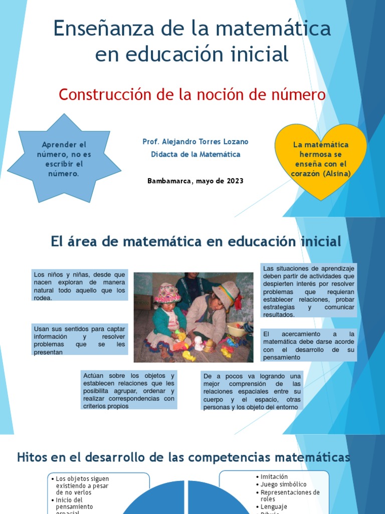 Matemáticas en Educación Inicial | PDF | Educación de la primera ...