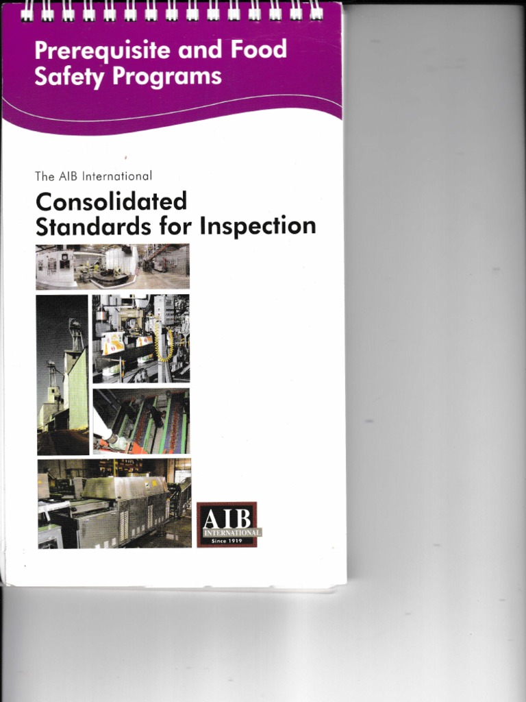 AIB Consolidated Standarda For Inspection | PDF
