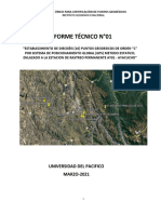 Informe N°01 Puntos Geodesicos