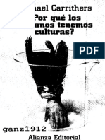 CARRITHERS, M. ¿Por Qué Los Humanos Tenemos Culturas (OCR) (Por Ganz1912)