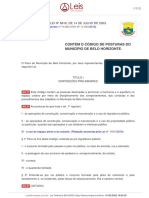 Lei Ordinaria 8616 2003 Belo Horizonte MG Consolidada (04 01 2021)