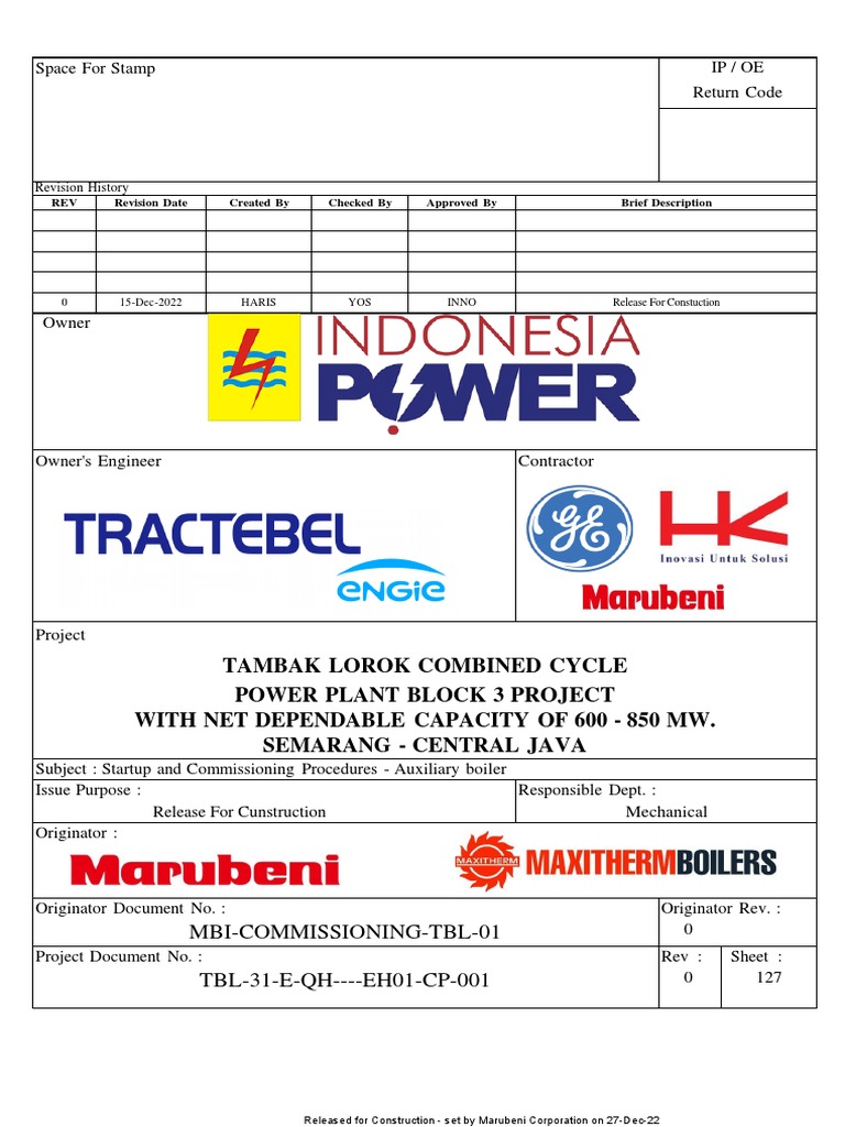 TBL 31 E QH EH01 CP 001 en 0 Startup and Commissioning Procedures