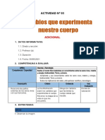 Cambios Que Experimenta Nuestro