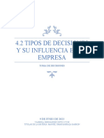 4.2 Toma de Decisiones