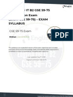 English For IT B2 GSE 59-75 Certification Exam