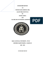 Internship Report Title Format