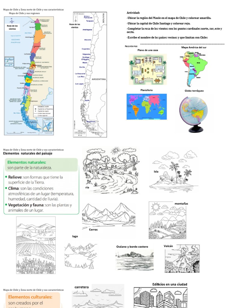 Mapa y Características de la Zona Norte de Chile | PDF | Chile | Desierto