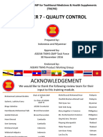 ASEAN TMHS GMP Training - Chapter 7 Quality Control FD