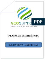 Plano de Emergência - Jabuti - Gás