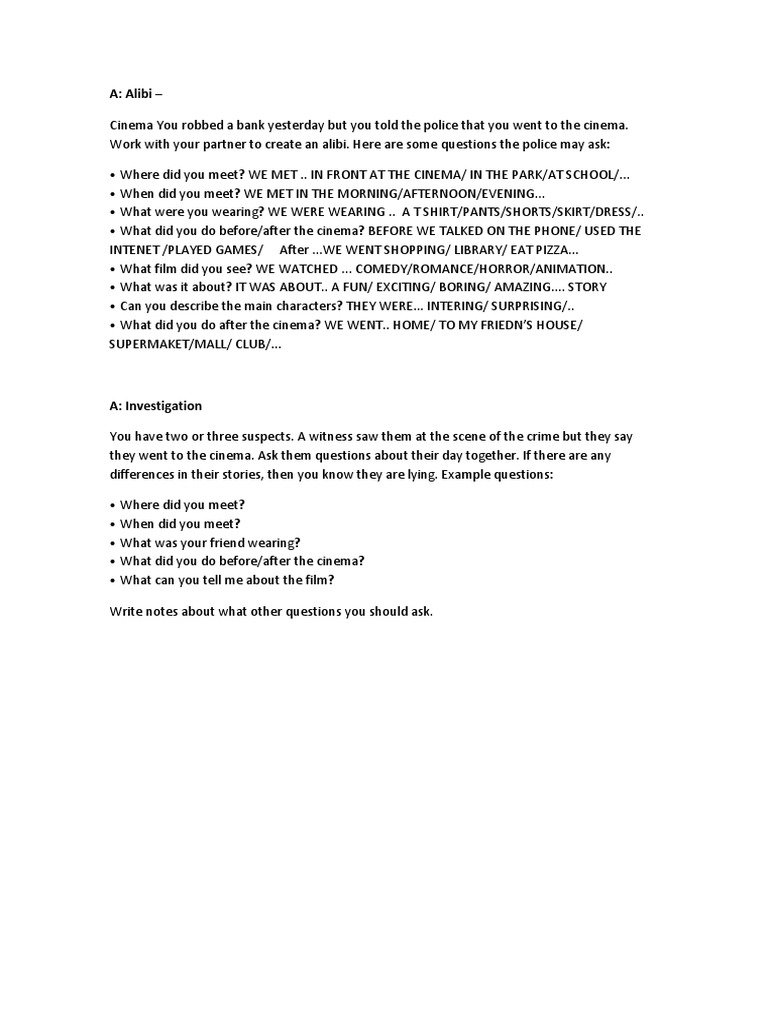 Creating a Bank Robbery Alibi | PDF | Art