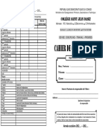 Cahier de Communication CSSJD