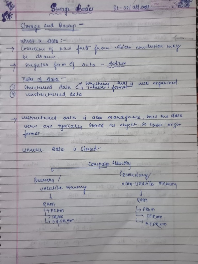 Storage Basics | PDF | Science & Mathematics