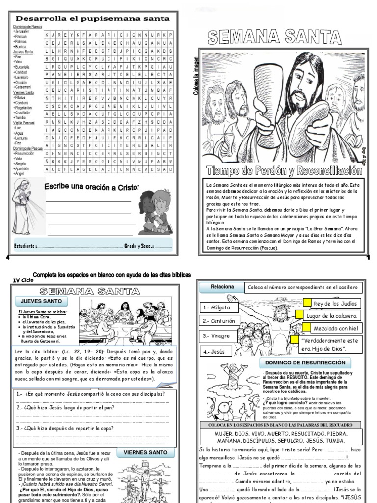 Significado de la Semana Santa | PDF | Pascua de Resurrección | Jesús