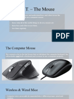I.C.T. Lesson II - The Computer Mouse