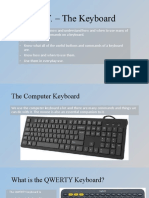 I.C.T. Lesson I - The Computer Keyboard