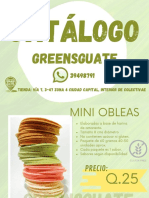 Catálogo Greens Pasteles