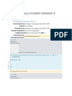 Química EXAMEN SEMANA 5