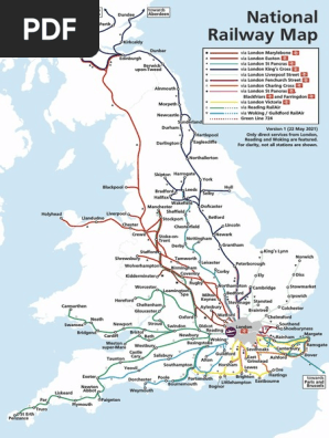 National Rail Map Uk Train Map Trainline