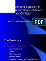 Evaluation and Selection of Corrosion and Scale Inhibitors