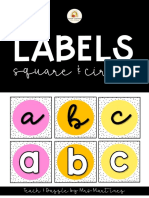 Labels Square and Circle FREEBIE Yhqxav