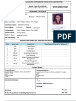 Admit Card