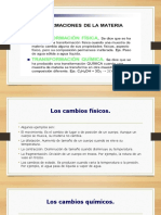 Transformaciones Fisicas y Quimicas