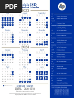 Rockdale ISD Student Calendar 2023-2024 School Year 