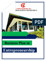 Business Plan in Entrepreneurship