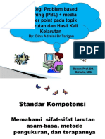 Strategi Pembelajaran PBL Dan Media Power Point Pada Topik Kelarutan Dan Hasil Kali Kelarutan