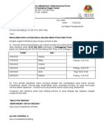 Surat Makluman Latihan Bola Baling