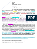 Carta - Infanticídio Indígena No Brasil