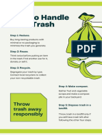 Green Utilitarian Waste Disposal Steps Recycling Poster