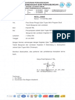 NODIN 111 2023 Penyampaian Jadwal Ujian Tugas Akhir Diploma 3 Teknik