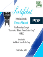 Sertifikat NHFLC 2