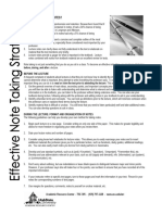 11 Effective Note Taking Strategies - PDF - Safe
