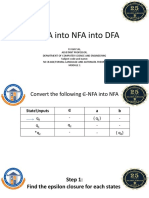 Epsilon NFA Into NFA Into DFA