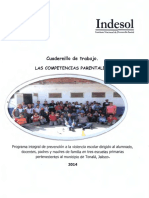 Cuadernillo de Trabajo Las Competencias Parentales Programa Integral de Prevención A La Violencia