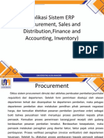 Aplikasi Sistem ERP (Procurement, Sales and Distribution, Finance and Accounting, Inventory)