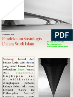 Studi Islam Melalui Sosiologi