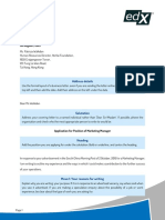 Cover Letter Format and Content