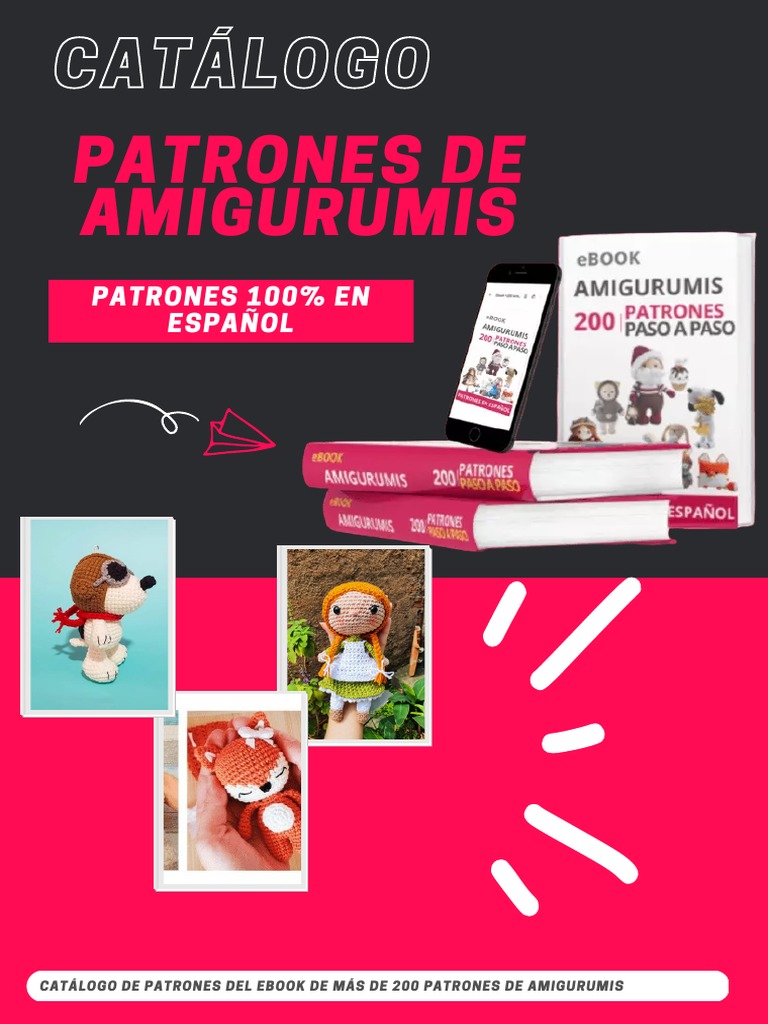 Catálogo de 200 Patrones Amigurumi | PDF | Amigurumi