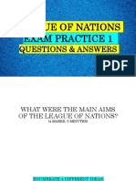 League of Nations Exam Practice 1: Questions & Answers