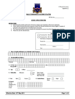 Application Form (Food Premise, Laundry, Saloon, Lottery, Temporary Entertainment)