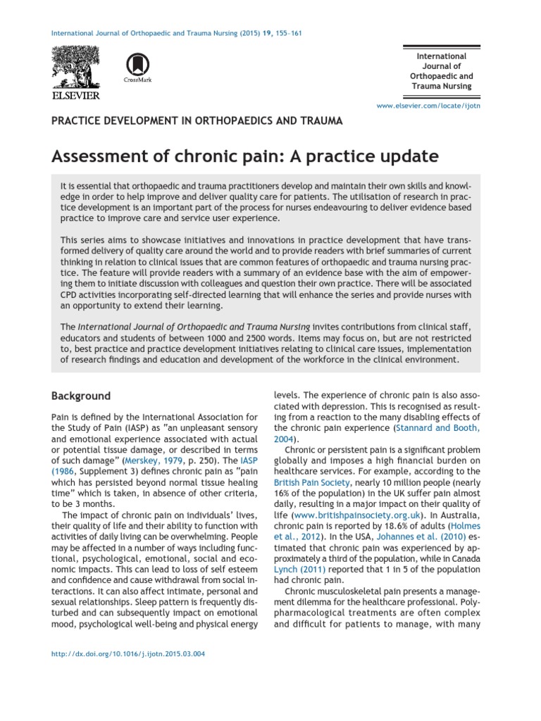 Chronic Pain Assessment in Nursing | PDF | Pain | Pain Management