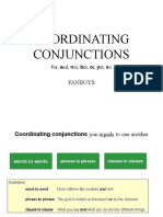 Coordinating Conjunctions Fanboys Writing Creative Writing Tasks - 99941