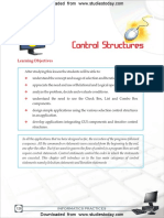 CBSE Class 11 Informatics Practices Control Structures