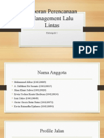 Tugas Laporan Perencanaan Management Lalu Lintas