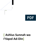 Ashlus Sunnah Wa I'tiqod Ad-Din
